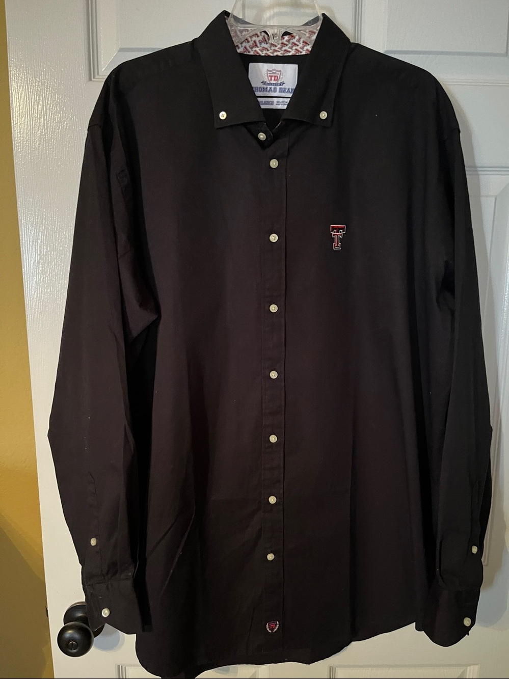 NWOT THOMAS DEAN TEXAS TECH Button Down Shirt - Picture 3 of 12